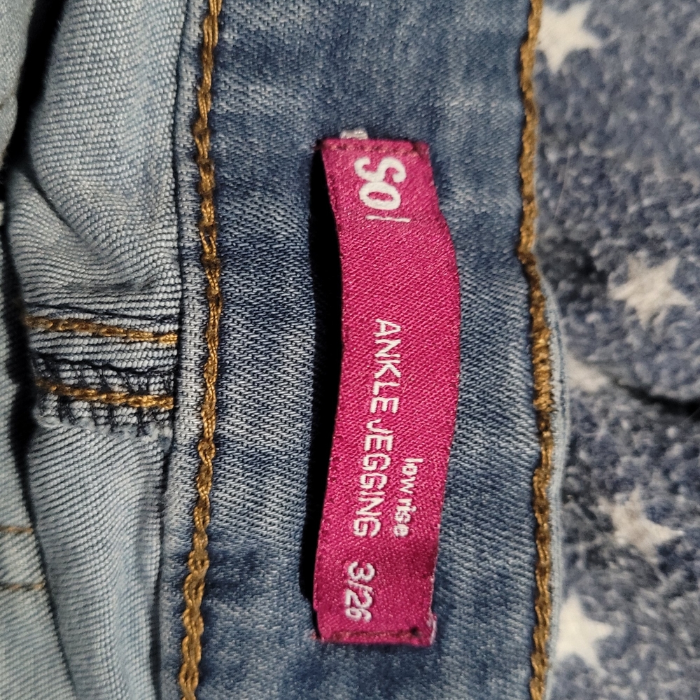 SO Blue Jeggings with Classic Denim Look